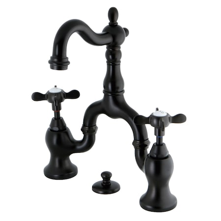Kingston Brass KS7975BEX Bridge Bathroom Faucet with Brass Pop-Up, Oil Rubbed Bronze KS7975BEX
